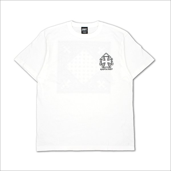 画像2: CAPTAIN STREET BANDANA Tシャツ WHITE キャプテンストリート (2)