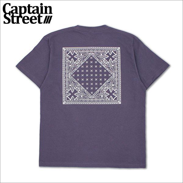 画像1: CAPTAIN STREET BANDANA Tシャツ H.PURPLE キャプテンストリート (1)