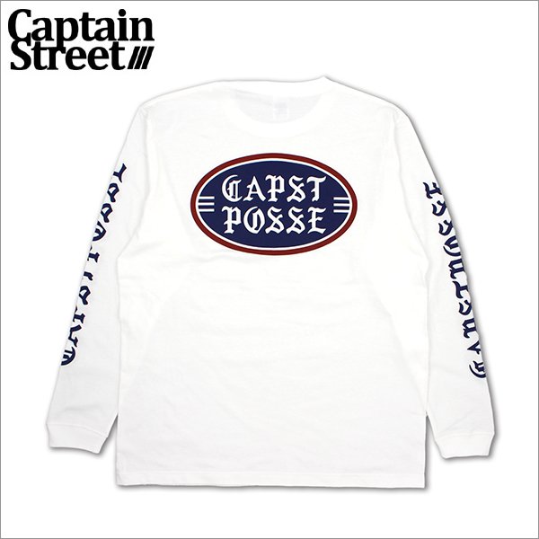 画像1: CAPTAIN STREET OLD POSSE L/S Tシャツ WHITE キャプテンストリート (1)