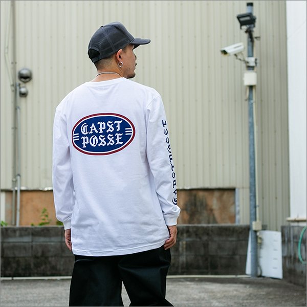 画像3: CAPTAIN STREET OLD POSSE L/S Tシャツ WHITE キャプテンストリート (3)