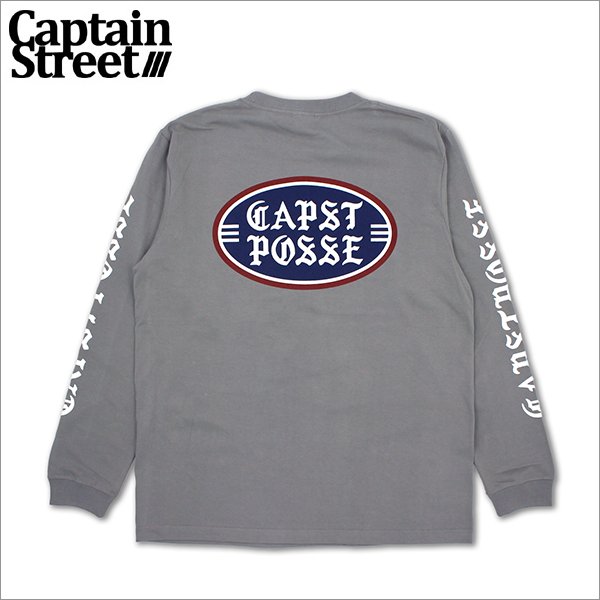 画像1: CAPTAIN STREET OLD POSSE L/S Tシャツ L.GRAY キャプテンストリート (1)