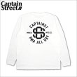 画像1: CAPTAIN STREET VIV L/S Tシャツ WHITE キャプテンストリート (1)