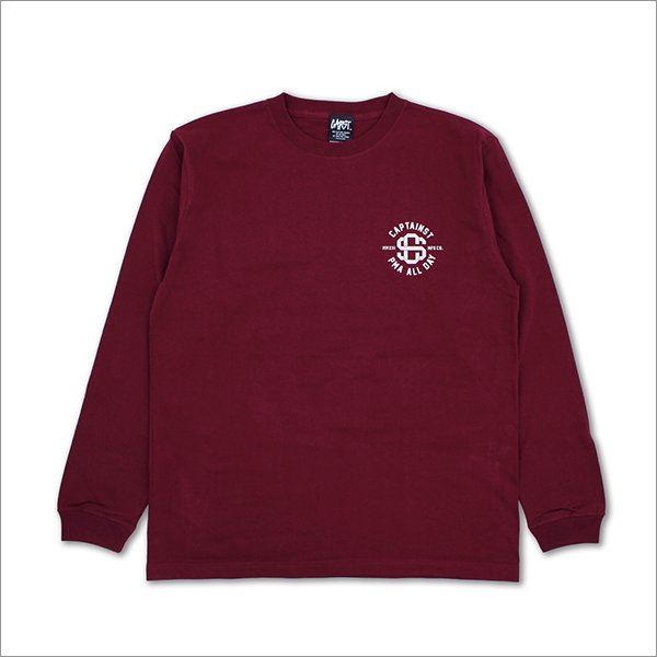 画像2: CAPTAIN STREET VIV L/S Tシャツ BURGUNDY キャプテンストリート (2)