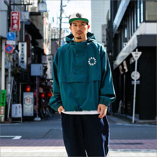 画像3: 【送料無料】CAPTAIN STREET Circle Logo Anorak JKT GREEN キャプテンストリート (3)