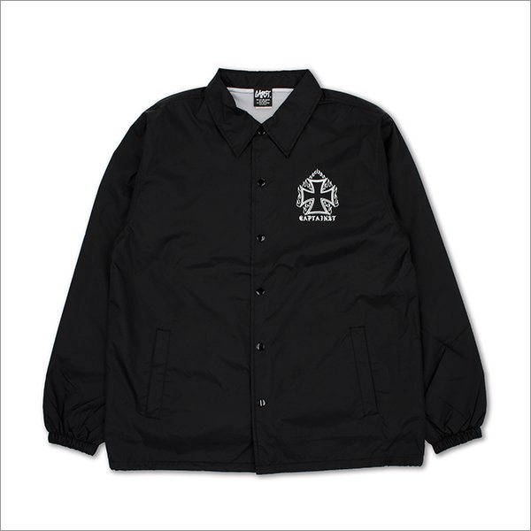画像2: 【送料無料】CAPTAIN STREET BANDANA コーチJKT BLACK キャプテンストリート (2)