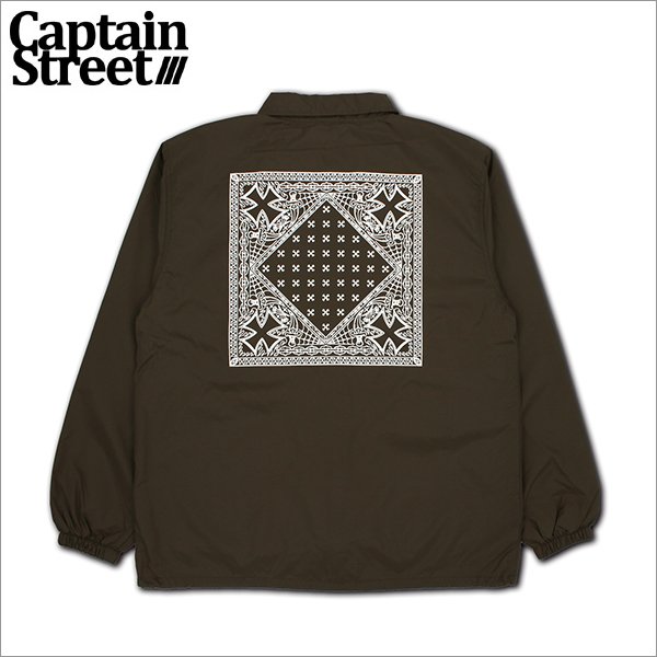 画像1: 【送料無料】CAPTAIN STREET BANDANA コーチJKT BROWN キャプテンストリート (1)