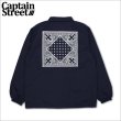画像1: 【送料無料】CAPTAIN STREET BANDANA コーチJKT NAVY キャプテンストリート (1)