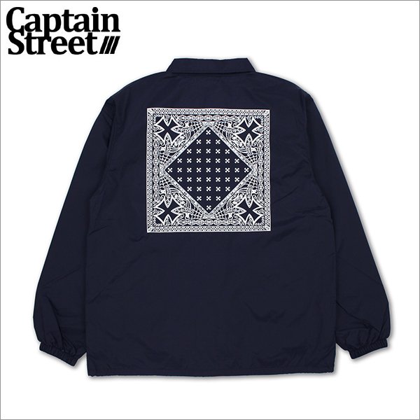 画像1: 【送料無料】CAPTAIN STREET BANDANA コーチJKT NAVY キャプテンストリート (1)