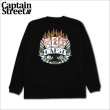 画像1: CAPTAIN STREET RF L/S Tシャツ BLACK キャプテンストリート (1)