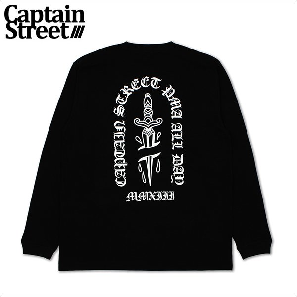 画像1: CAPTAIN STREET Dagger L/S Tシャツ BLACK キャプテンストリート (1)