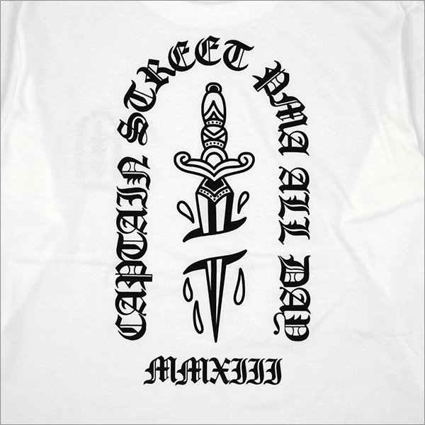 画像5: CAPTAIN STREET Dagger L/S Tシャツ WHITE キャプテンストリート (5)
