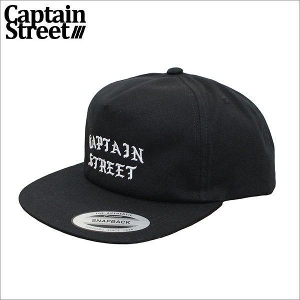 画像1: CAPTAIN STREET FO キャップ BLACK キャプテンストリート (1)