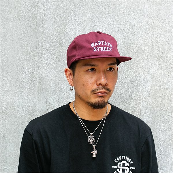 画像2: CAPTAIN STREET FO キャップ BURGUNDY キャプテンストリート (2)