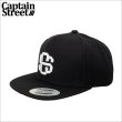 画像1: CAPTAIN STREET eighty スナップバックキャップ BLACK キャプテンストリート (1)