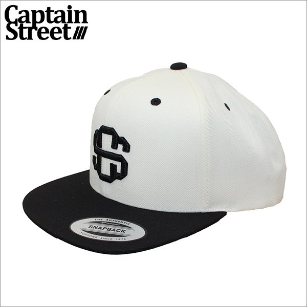 画像1: CAPTAIN STREET eighty スナップバックキャップ BLACK/WHITE キャプテンストリート (1)