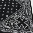 画像4: CAPTAIN STREET BANDANA BLACK キャプテンストリート (4)