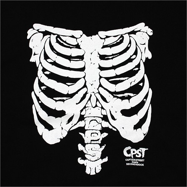 画像3: 【送料無料】CAPTAIN STREET Bone クルーネックスウェット BLACK キャプテンストリート (3)