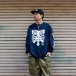 画像2: 【送料無料】CAPTAIN STREET Bone クルーネックスウェット NAVY キャプテンストリート (2)