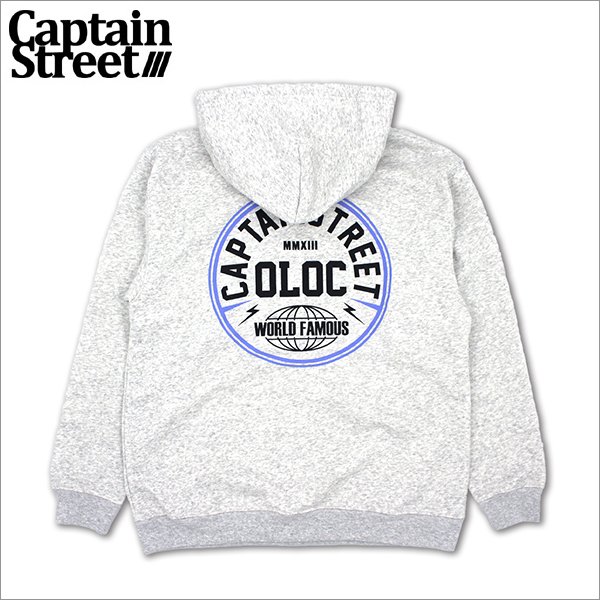 画像1: 【送料無料】CAPTAIN STREET C.E. P/Oパーカー ASH キャプテンストリート (1)