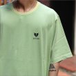 画像3: 【30%OFF】Deviluse デビルユース Heartaches Stone Wash Tシャツ SEA GREEN (3)