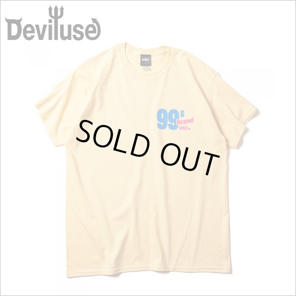 画像1: 【70％OFF】Deviluse デビルユース 99s brand Tシャツ GOLD (1)