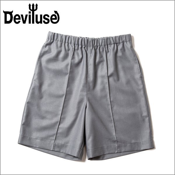 画像1: 【40％OFF】Deviluse デビルユース Tuck ショーツ SILVER (1)