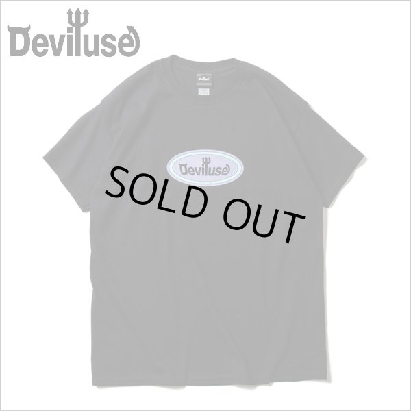 画像1: 【20%OFF】Deviluse デビルユース Oval Logo Tシャツ BLACK (1)