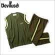 画像1: 【40％OFF】【送料無料】Deviluse デビルユース Line ベスト/Line Track パンツ OLIVE (1)