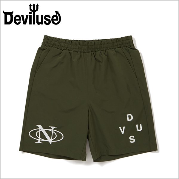 画像1: 【送料無料】Deviluse デビルユース DVUS Nylon ショーツ OLIVE (1)