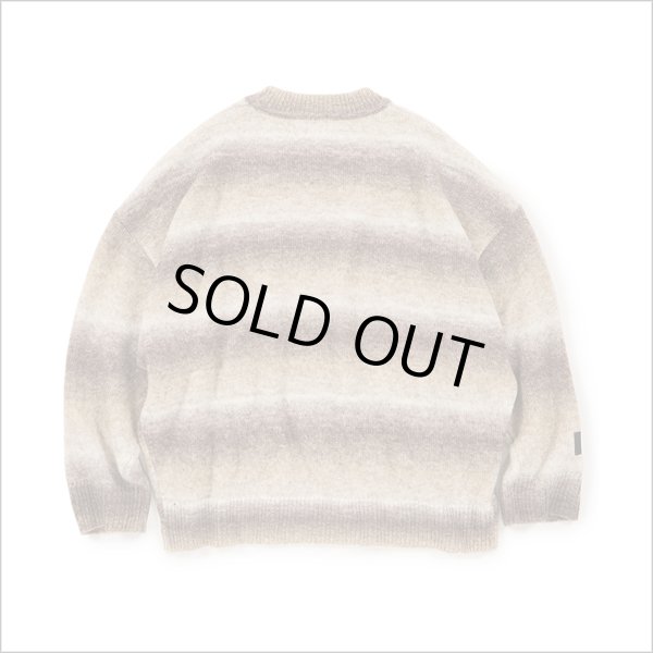 画像2: 【送料無料】Deviluse デビルユース Border Knit Crewneck BROWN (2)