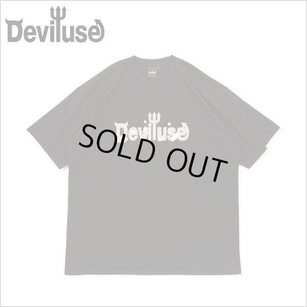 画像1: Deviluse デビルユース Foaming Logo Tシャツ BLACK (1)