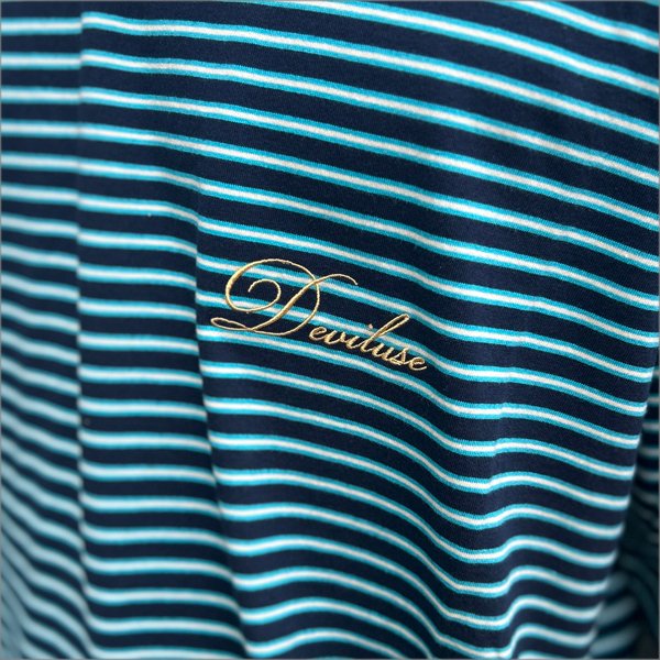 画像3: Deviluse デビルユース Border Tシャツ BLACK (3)