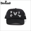画像1: Deviluse デビルユース Adorn メッシュキャップ BLACK (1)