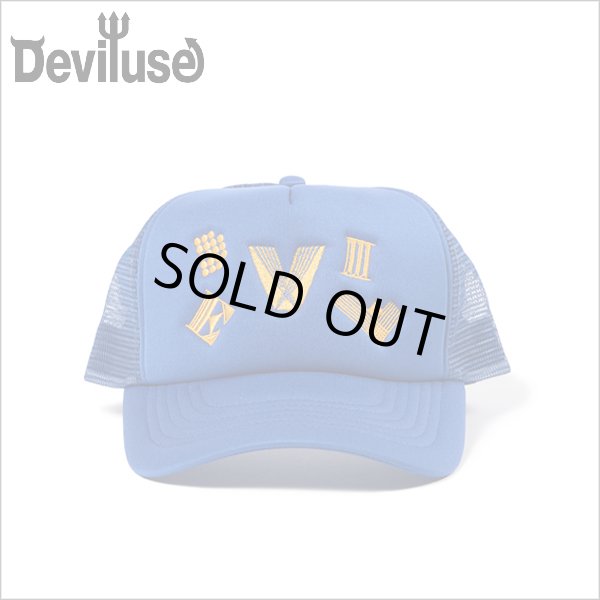 画像1: Deviluse デビルユース Adorn メッシュキャップ BLUE (1)