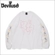 画像1: Deviluse デビルユース Lightning L/S Tシャツ WHITE (1)