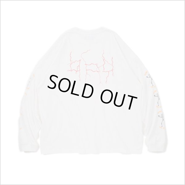 画像2: Deviluse デビルユース Lightning L/S Tシャツ WHITE (2)