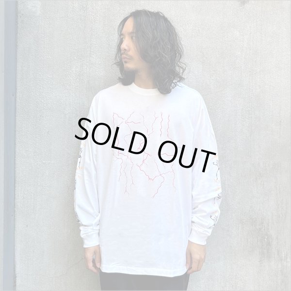 画像3: Deviluse デビルユース Lightning L/S Tシャツ WHITE (3)