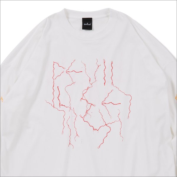 画像4: Deviluse デビルユース Lightning L/S Tシャツ WHITE (4)