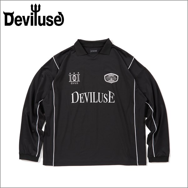 画像1: 【送料無料】Deviluse デビルユース L/S Game Shirt BLACK (1)