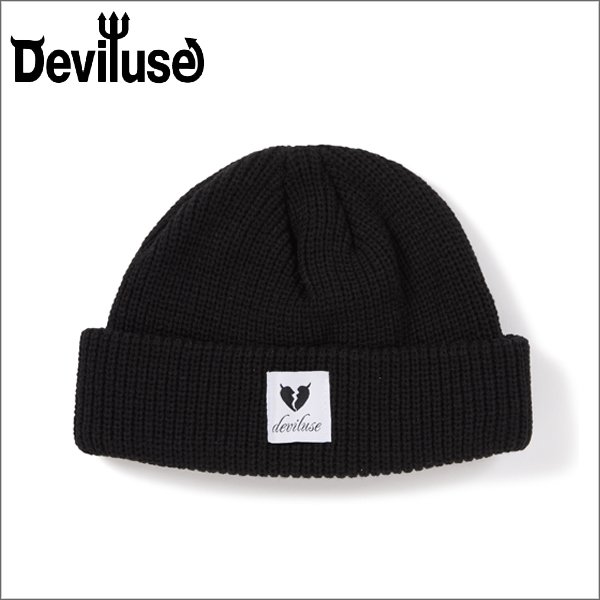 画像1: Deviluse デビルユース Heartaches ビーニー BLACK (1)