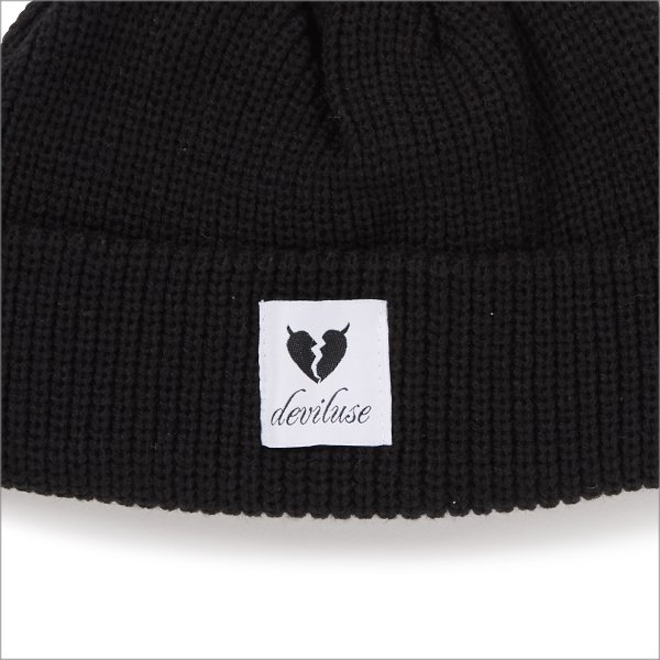画像2: Deviluse デビルユース Heartaches ビーニー BLACK (2)