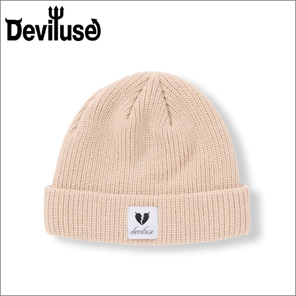 画像1: Deviluse デビルユース Heartaches ビーニー KHAKI (1)