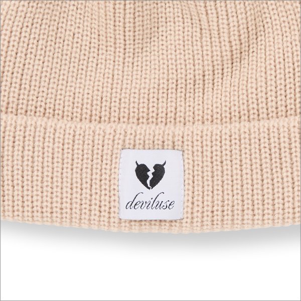 画像2: Deviluse デビルユース Heartaches ビーニー KHAKI (2)