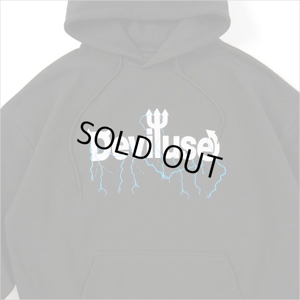 画像3: 【送料無料】Deviluse デビルユース Volt Logo P/Oパーカー BLACK (3)