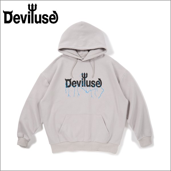 画像1: 【送料無料】Deviluse デビルユース Volt Logo P/Oパーカー L.GRAY (1)