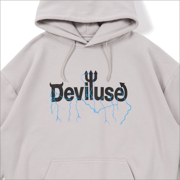 画像3: 【送料無料】Deviluse デビルユース Volt Logo P/Oパーカー L.GRAY (3)