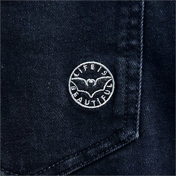 画像3: 【送料無料】Deviluse デビルユース ROCK STAR SKINNY FIT パンツ SiM MODEL BLACK (3)