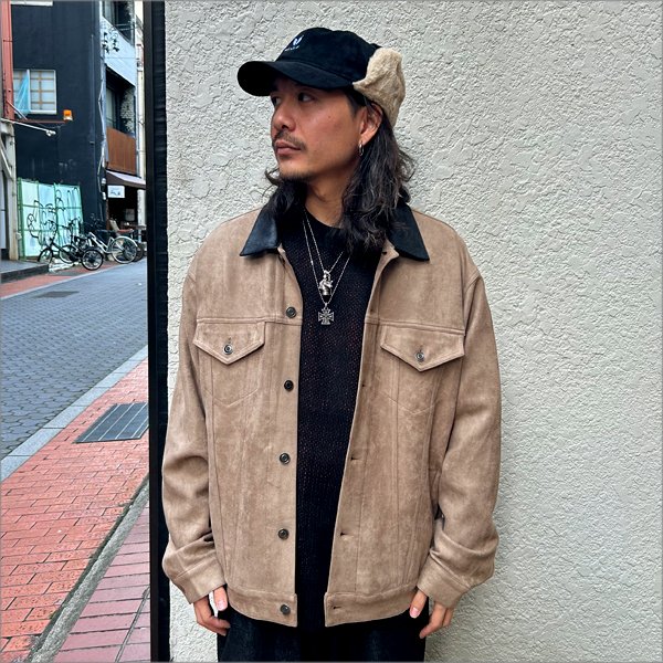 画像3: 【送料無料】Deviluse デビルユース Suede JKT BEIGE (3)