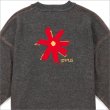 画像4: 【送料無料】Deviluse デビルユース Prickly Flower Knit Crewneck CHARCOAL (4)