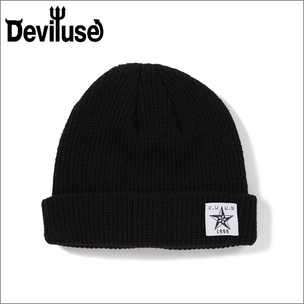 画像1: Deviluse デビルユース Nautical Star ビーニー BLACK (1)